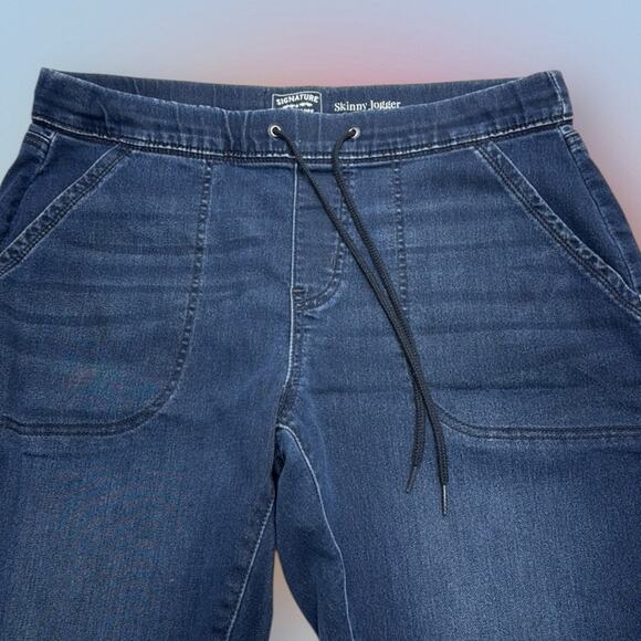 LEVI’S SIGNATURE Women’s 10 SKINNY JOGGER Blue Jeans - Picture 1 of 4